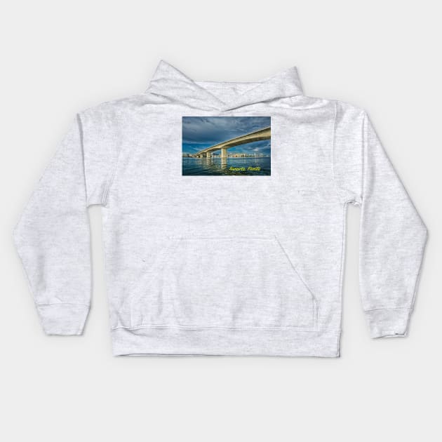 Sarasota Florida Kids Hoodie by joesaladino